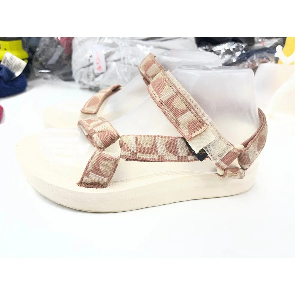 Teva Midform Universal Tan Geometric Platform Sandals Womens 7 1090969